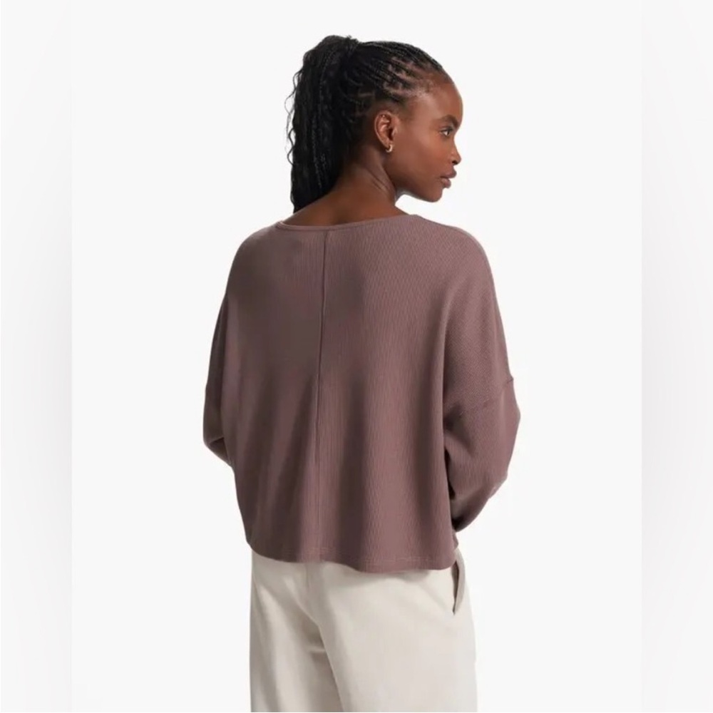 Vuori✨ Slouchy Long Sleeve Tee in Mauve | Size M/L - Picture 2 of 5